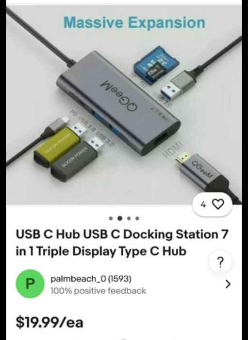 Hub QGeeM 7 porturi