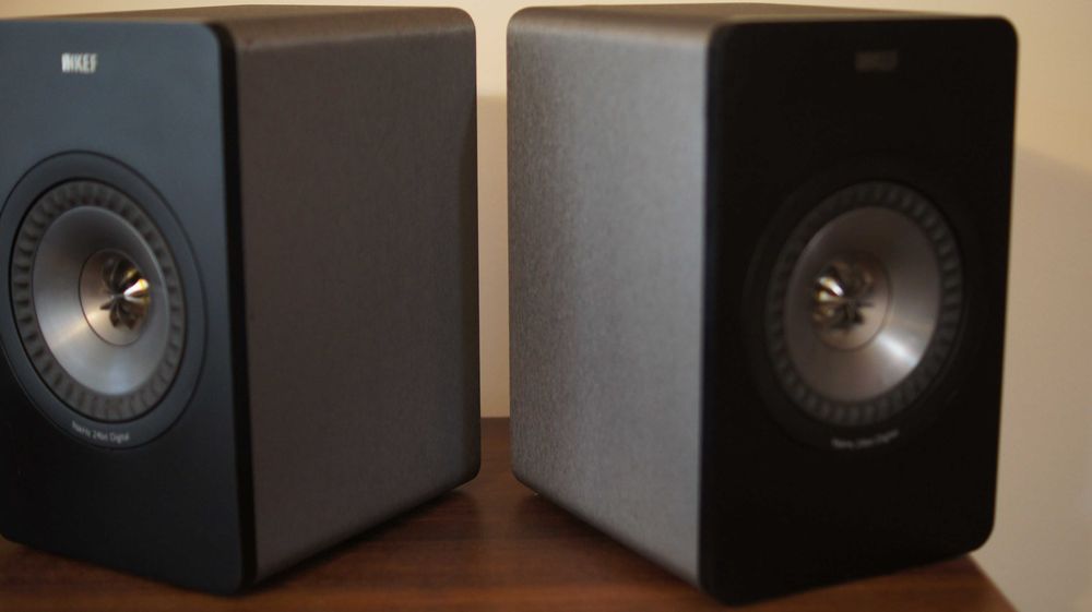 Boxe bookshelf Kef X300A driver UNI Q 5,25" foste active,transformate in boxe pasive.