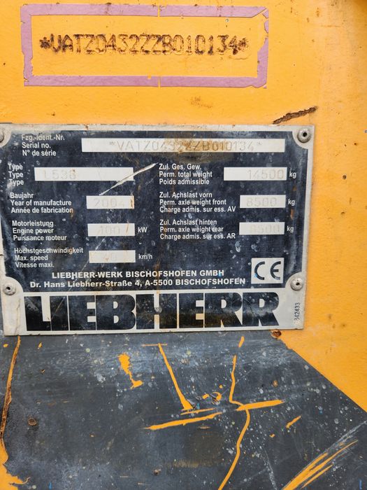 Incarcator Vola Liebherr 538 an 2004