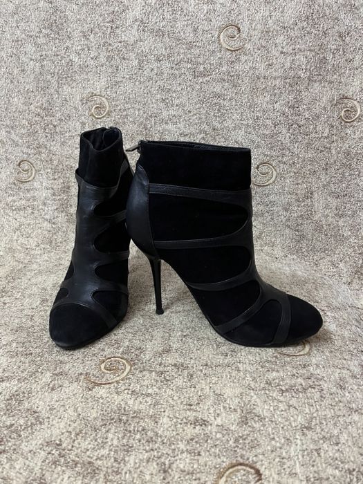 Ботиночки 37 размера, комбинированные натуральные кожа и замша