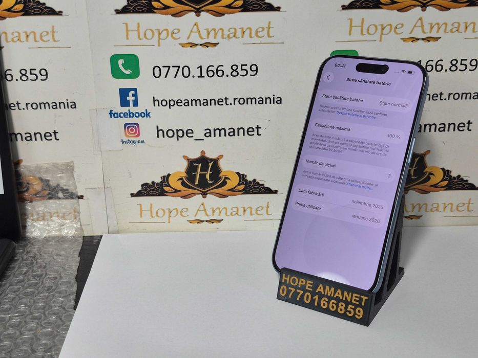 Hope Amanet P10/iPhone 17 256GB Garantie Apple