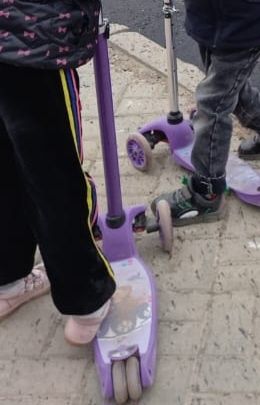 Самокат б/у для 6-8 лет