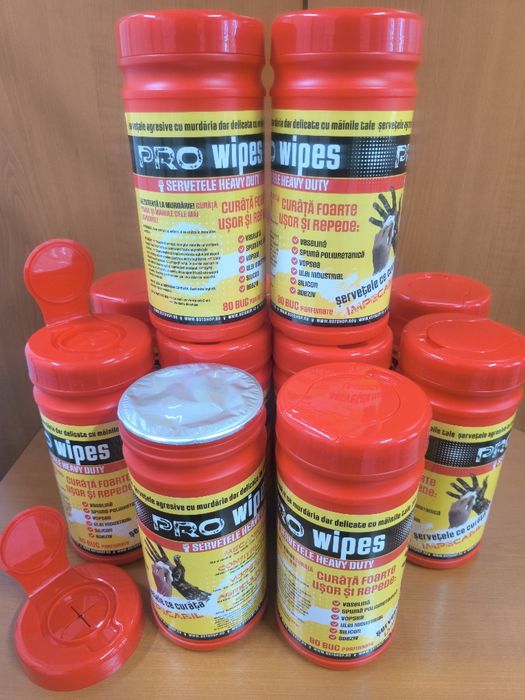 Șervețele umede– PRO Wipes Heavy Duty