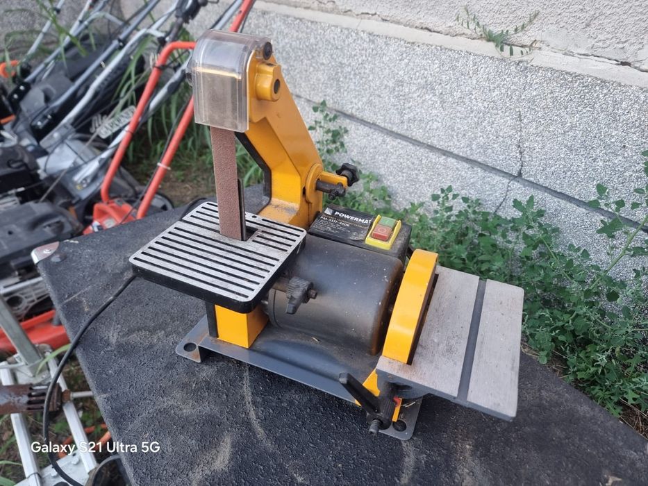 Лентов шлайф и дисков шмиргел Powermat PM-SSTT-450K – 450W