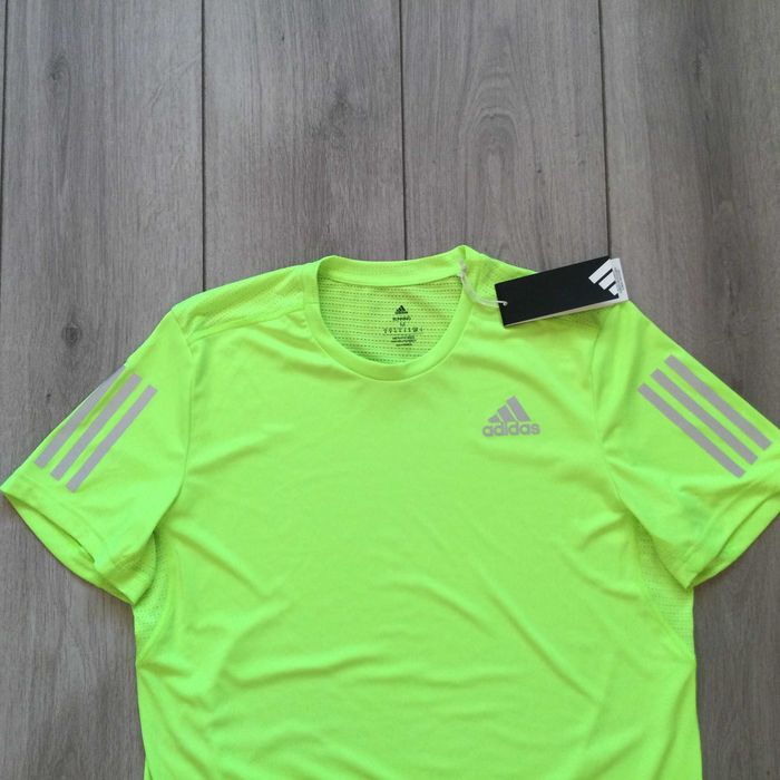НОВА оригинална електриково зелена тениска ADIDAS размер M от САЩ