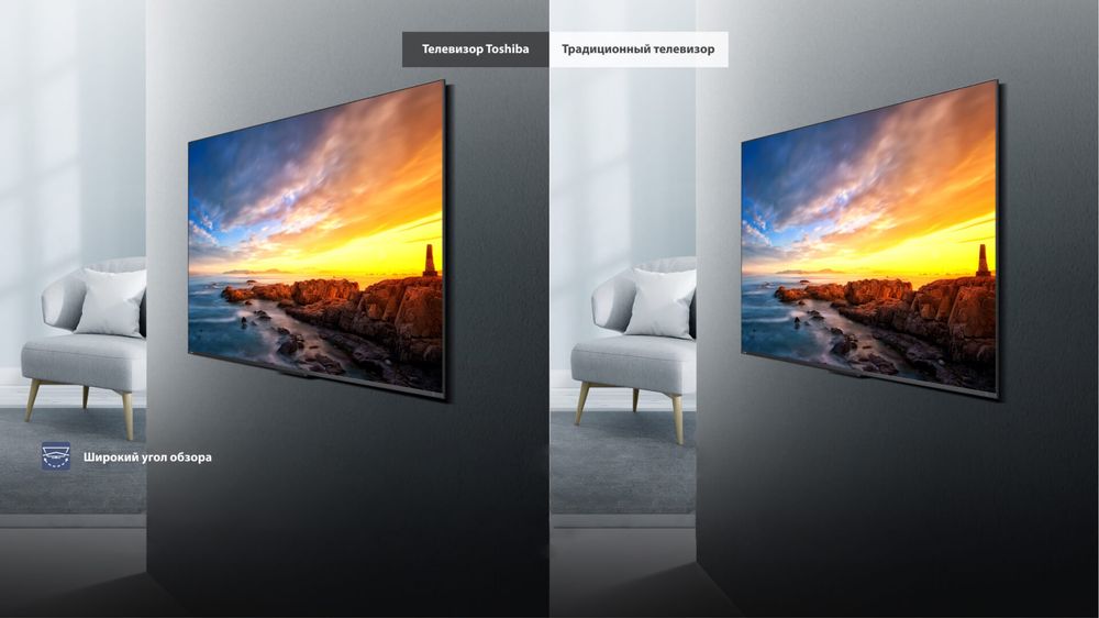 Телевизор Toshiba 65’ Игровой с Qled матрицей, Прошивка и Доставка