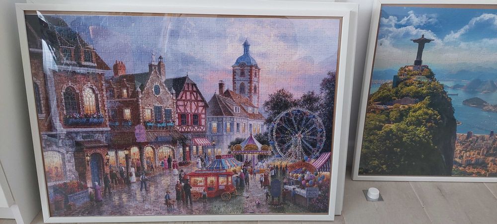 Tablouri din puzzle inramate