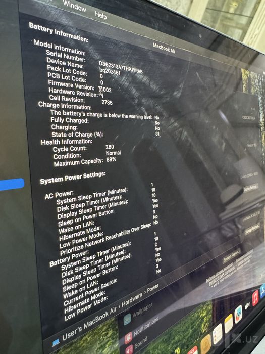 Macbook m1 air 256 GB / 8 GB RAM