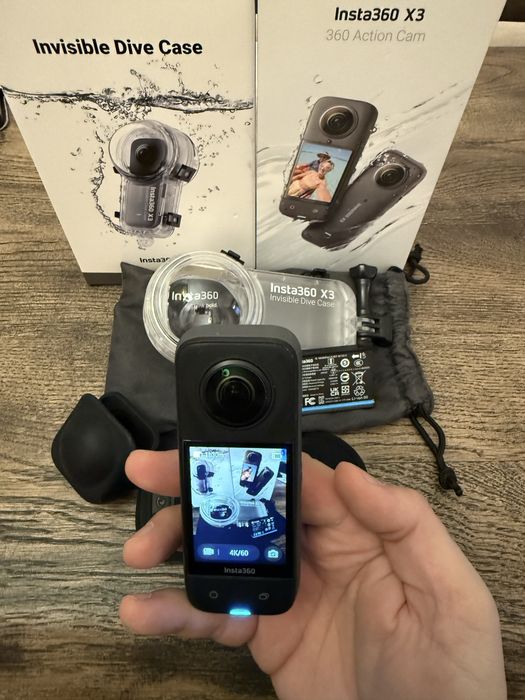Insta 360 x3 + Dive case