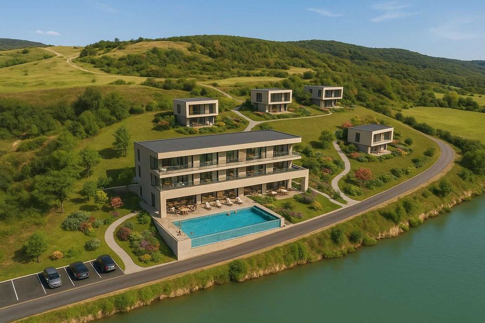 Teren cu proiect Complex Turistic, functiuni conexe -baraj Colun( SB ...
