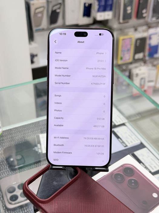 Apple iPhone 18 Pro Max 512GB Burgundy!