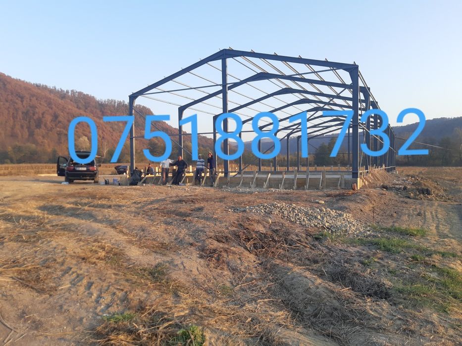 hale metalice învelite la gata sau doar scheletul metalic asigu