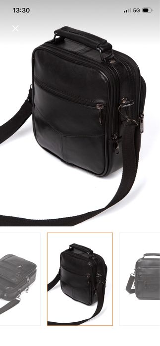 Мъжка кожена чанта Linatigers - нова, стилна и практична