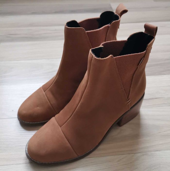 Дамски кожени Боти TOMS Chelsea Esme - 38