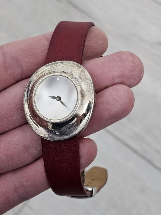 Ceas Lux Dama Robert Lee Morris Moon Crater Quartz Argint 1995