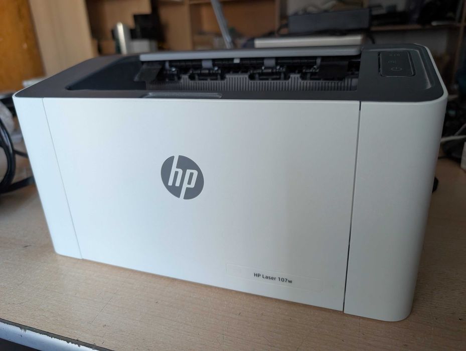 Imprimanta HP Laser 107w WiFi USB A4, toner compatibil nou