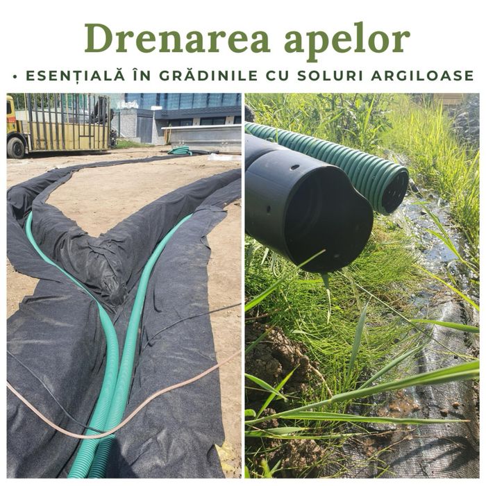 Montaj Pavaj, zone verzi, gazon, excavatii, drenaje, irigatii