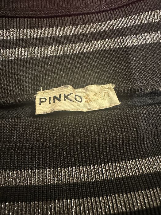 Оригинална тлюшена рокля Pinko Skin, S