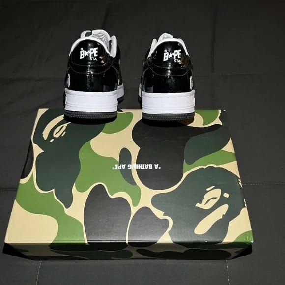 Bape sta low "panda" - black/white - full box