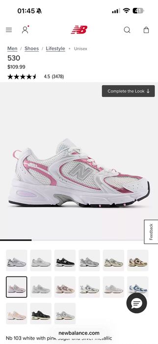 New balance 530 pink