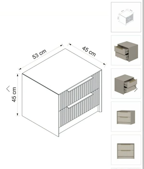 Vand set noptiere noi noute