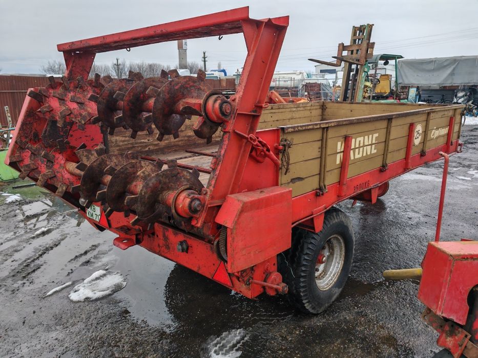 Remorcă împrăștiat gunoi MIG bălegar Krone Optimat 4.4tone