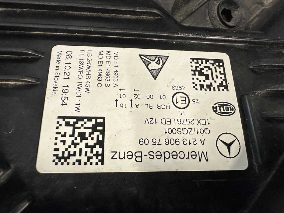 Фар фарове ляв LED Mercedes E W213 Facelift far farove Мерцедес 213