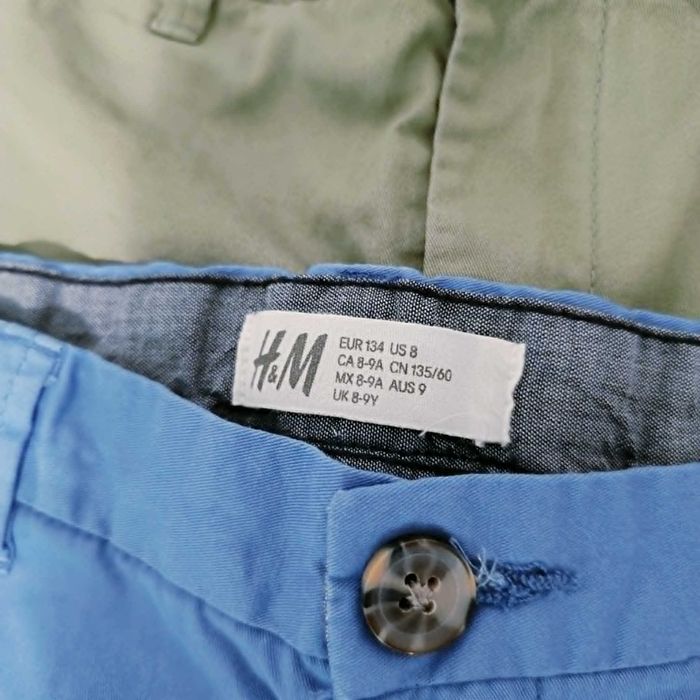 Комплект къси чино панталони H&M за момче, размер 134