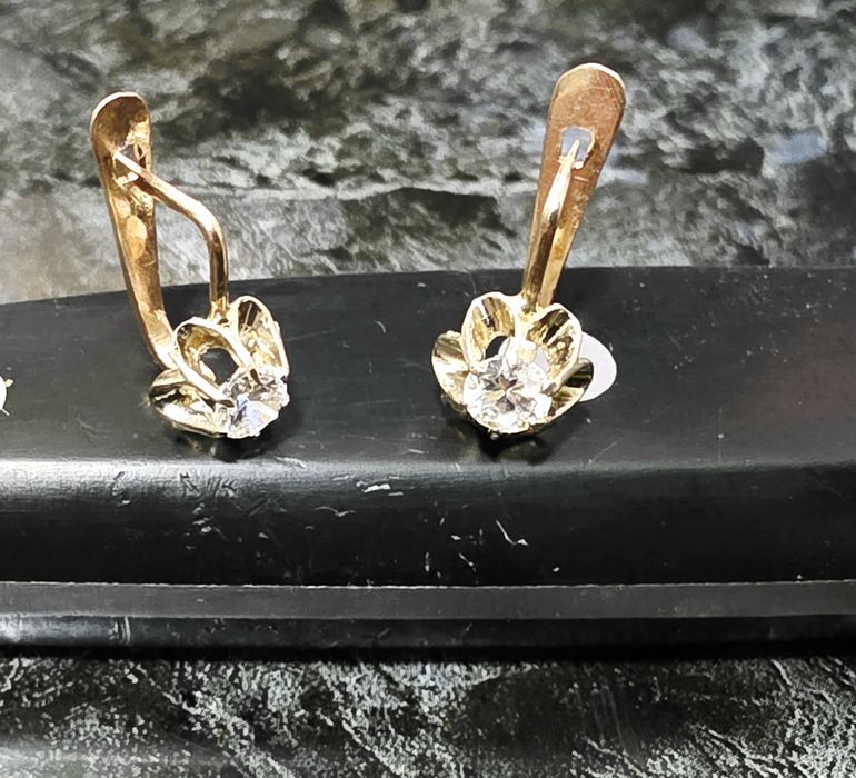 Золотой серьги для девочек