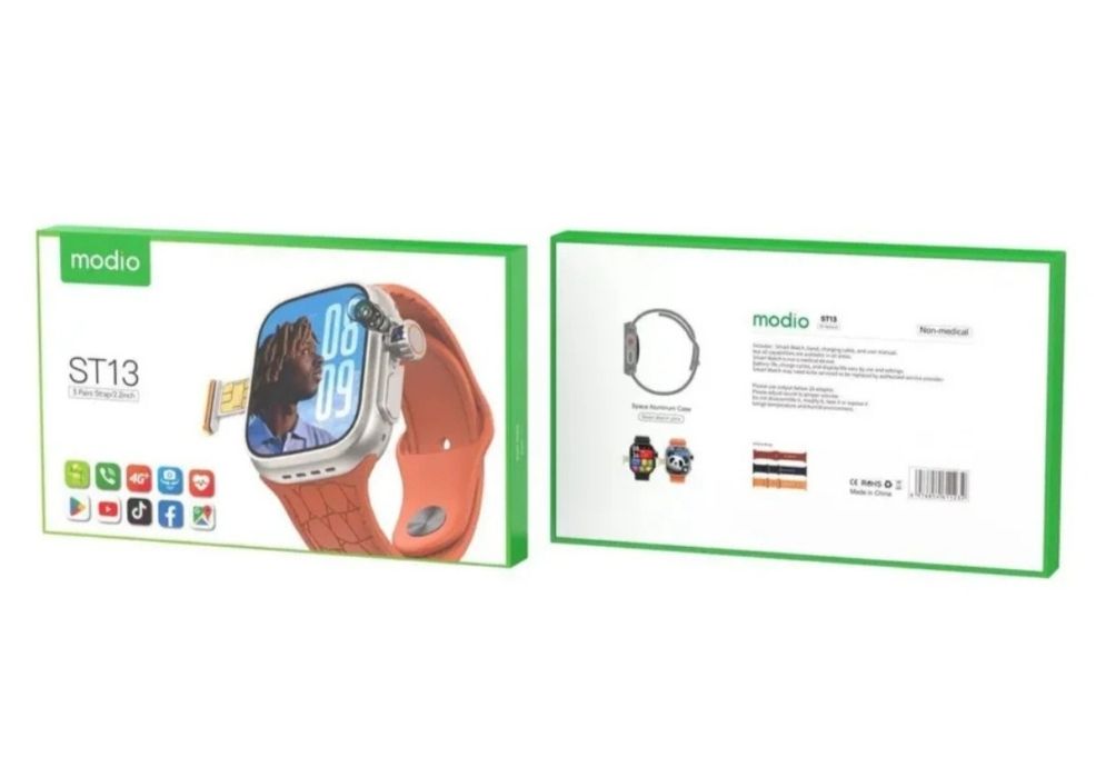 Modio ST13 – SIM-kartali Smart Soat (YouTube, Play Market, Google, Tik