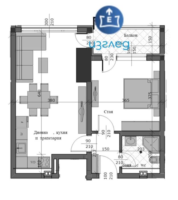 85кв.м., Арена Русе, нов, ТЕЦ, ет.8,