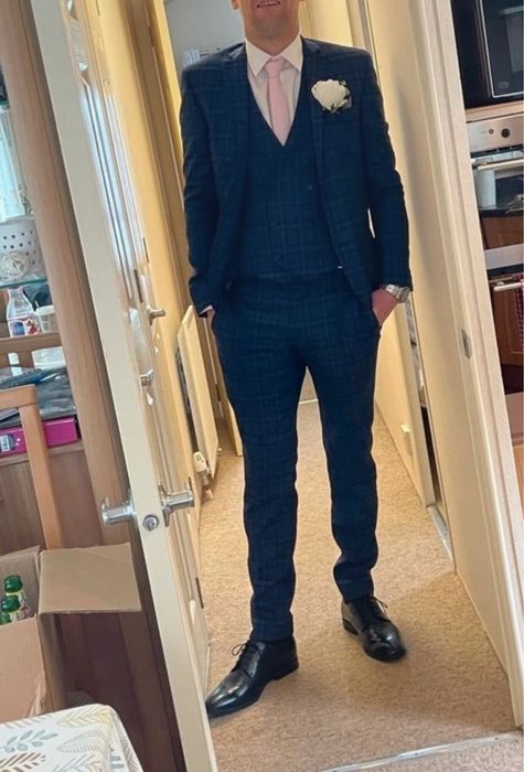 кариран костюм Next