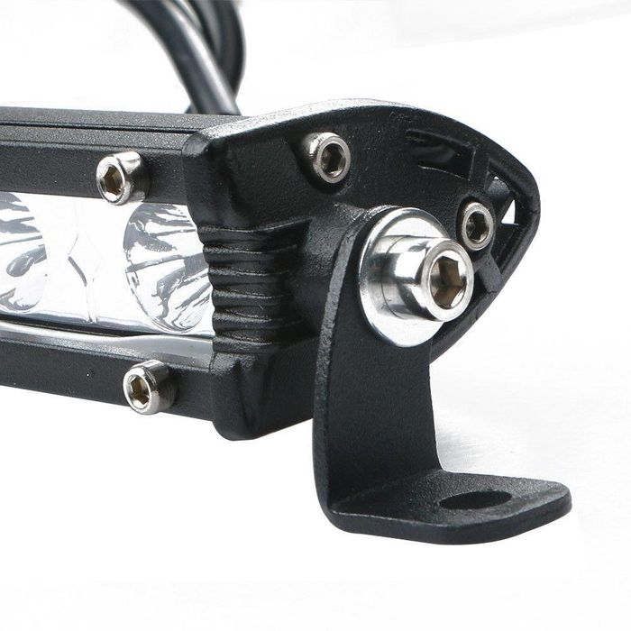 18,5 см мощен led бар с насочена spot светлина 18w 6 led 12v 24v ...