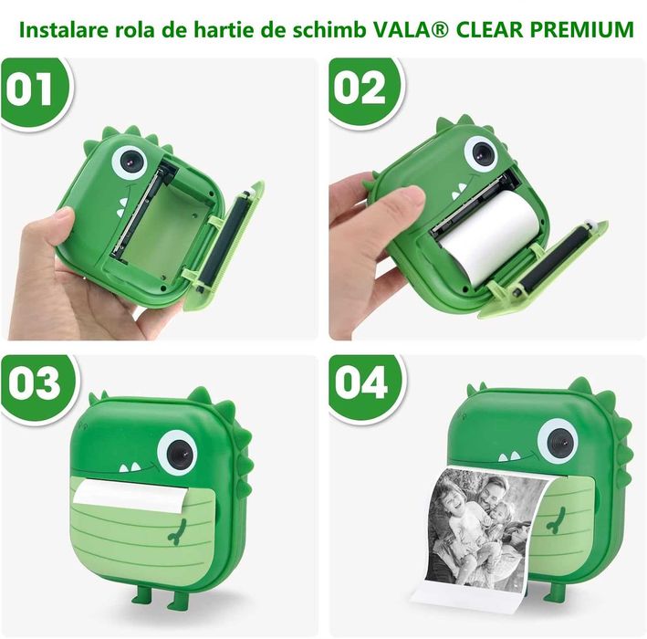 Set 5 role hartie imprimanta VALA CLEAR PREMIUM aparate foto instant
