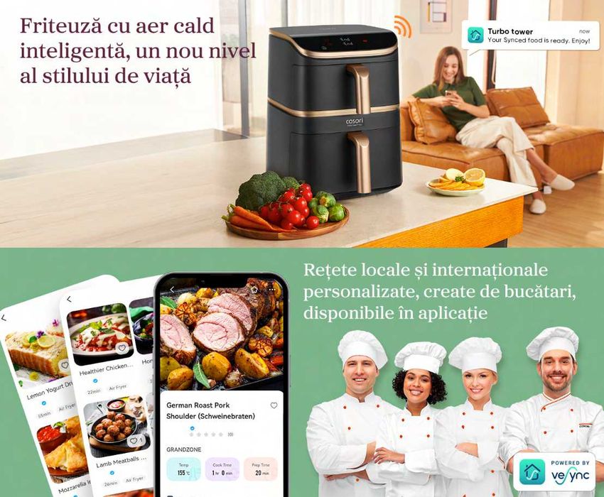 COSORI Turbo Tower Pro Smart NOU Sigilat