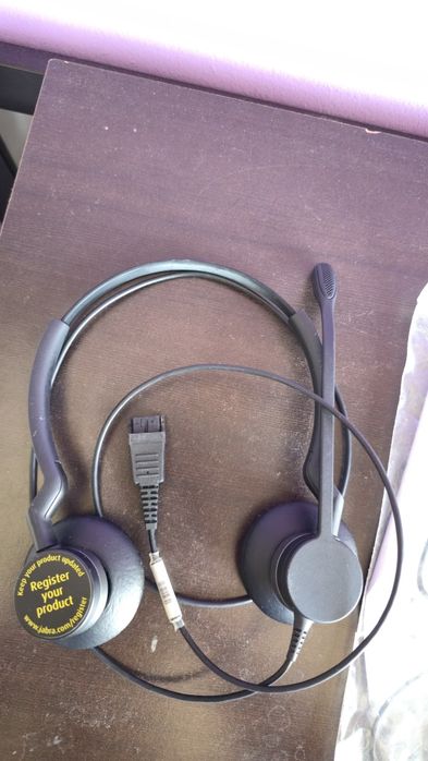 Слушалки Jabra BIZ 2300 QD Duo + кабел Jabra avaya