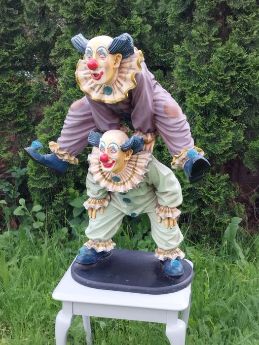 Колекционерска двойна фигура на клоун на  Jun Asilo от 1996