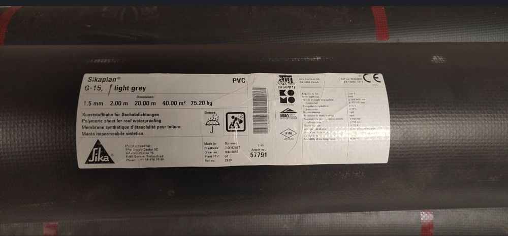 Sikaplan Membrana PVC Sika 15G