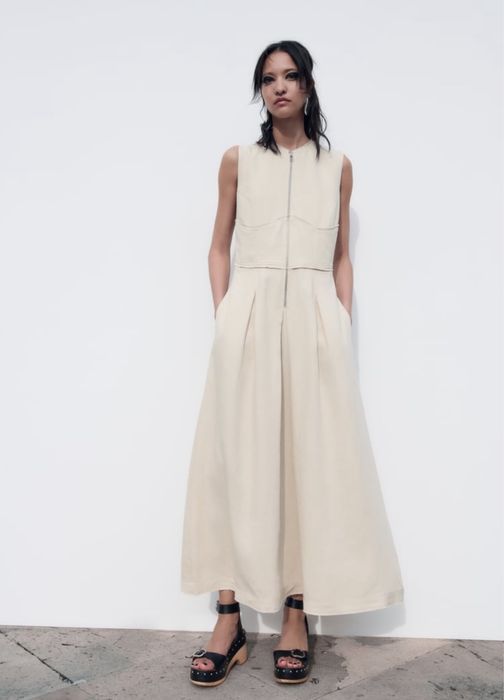 Платье Zara лён