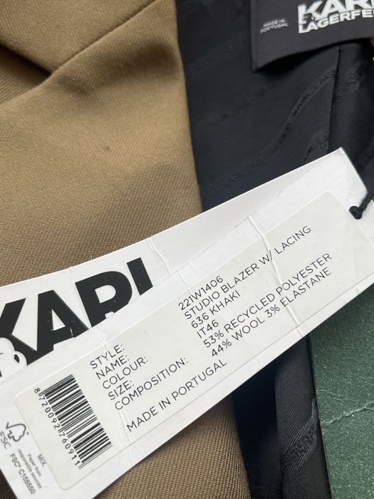 Karl Lagerfeld : Studio Blazer Lacing - НОВО Спортно сако Л / Оригинал