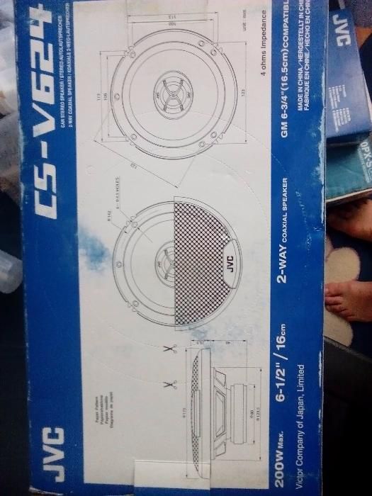 Boxe auto JVC CS-V624 noi