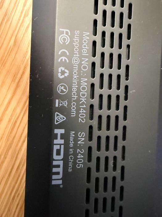 Docking Station/Хъб, Mokin  2 HDMI, 1 DP, 100W, Мултифункционален, 15см