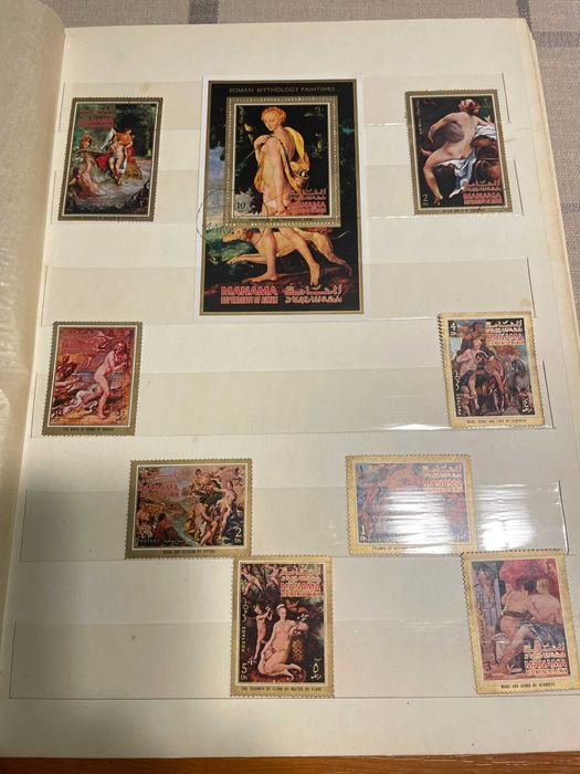 Vand clasor cu timbre straine si romanesti.