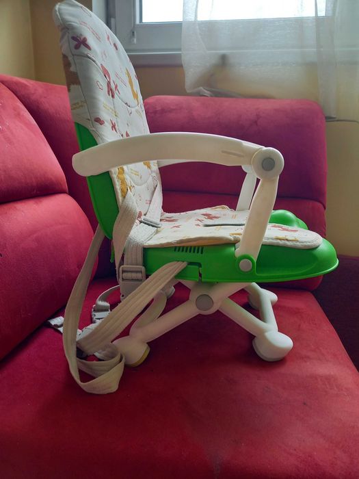 Здраво, практично, удобно детско столче за хранене/за маса с повдигане