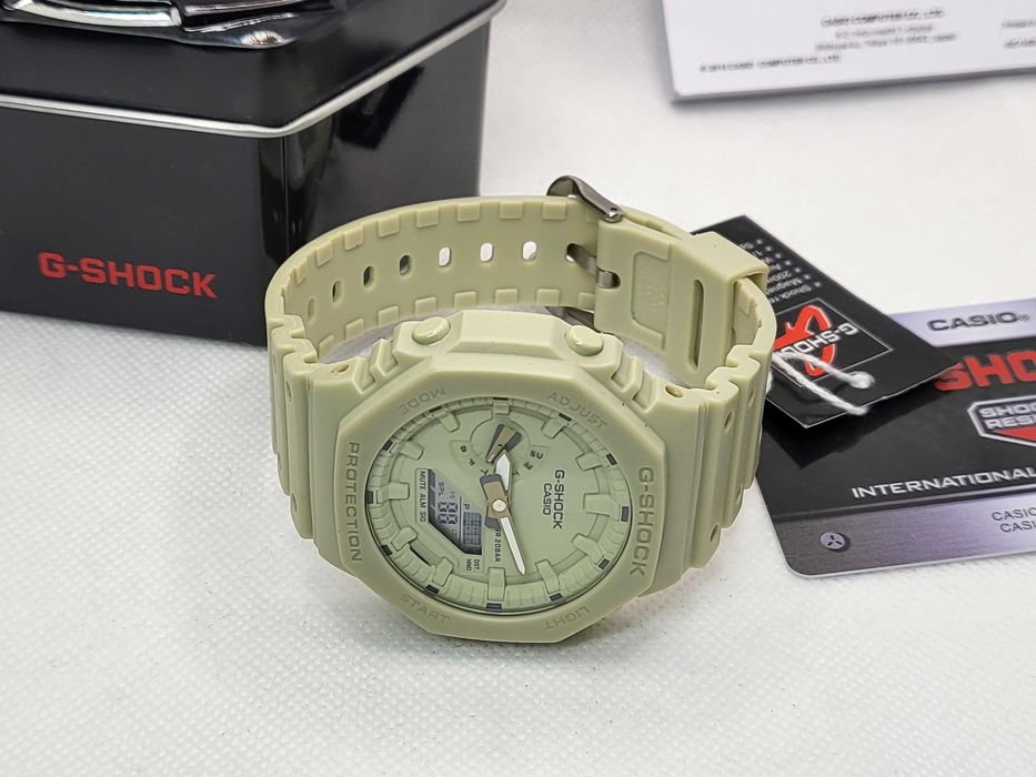 Ceas Sport Casio g shock gma-s2100ba-3aer Neon green, Nou,Garantie 2 ani