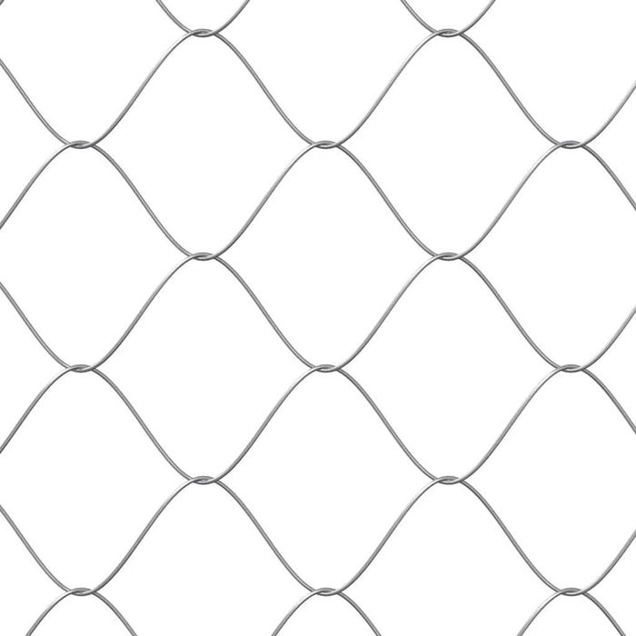 Cușcă pentru câini cu acoperiș și ușă 2x2x2 m, gri oțel galvanizat VidaXL