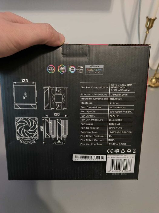 Cooler CPU Alphagear AirChill PRISM 60DXD PRO