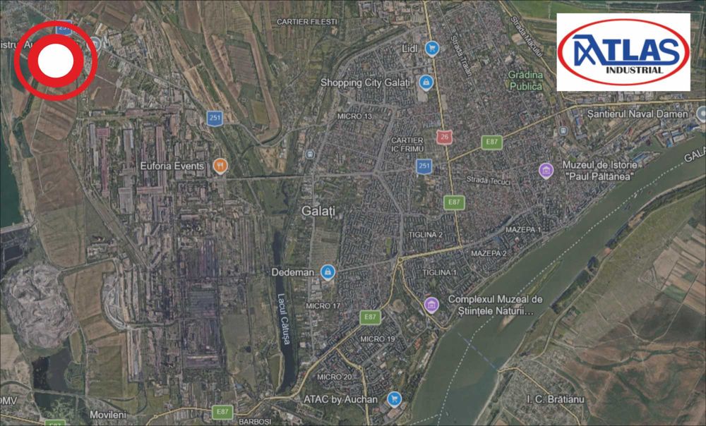 Teren De Vanzare - 17 000 mp - 3 300 mp Hale - Intravilan