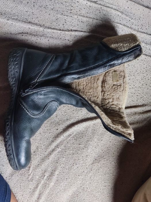 cizme piele dama cu blana naturala masura  37