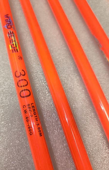 SET 4 Lansete FIBRA PLINA 3.0m WIND BLADE + 4 Mulinete FL EFB 6000